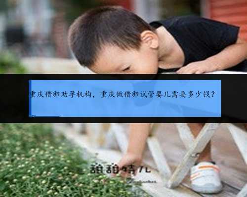 重庆借卵助孕机构，重庆做借卵试管婴儿需要多少钱？