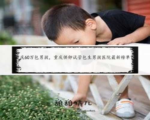 重庆60万包男孩，重庆供卵试管包生男孩医院最新