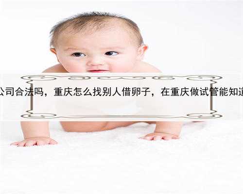 代孕产子公司合法吗，重庆怎么找别人借卵子，在重庆做试管能知道性别吗？