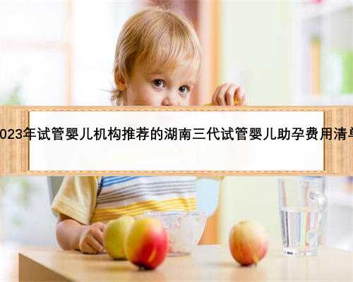 2023年试管婴儿机构推荐的湖南三代试管婴儿助孕